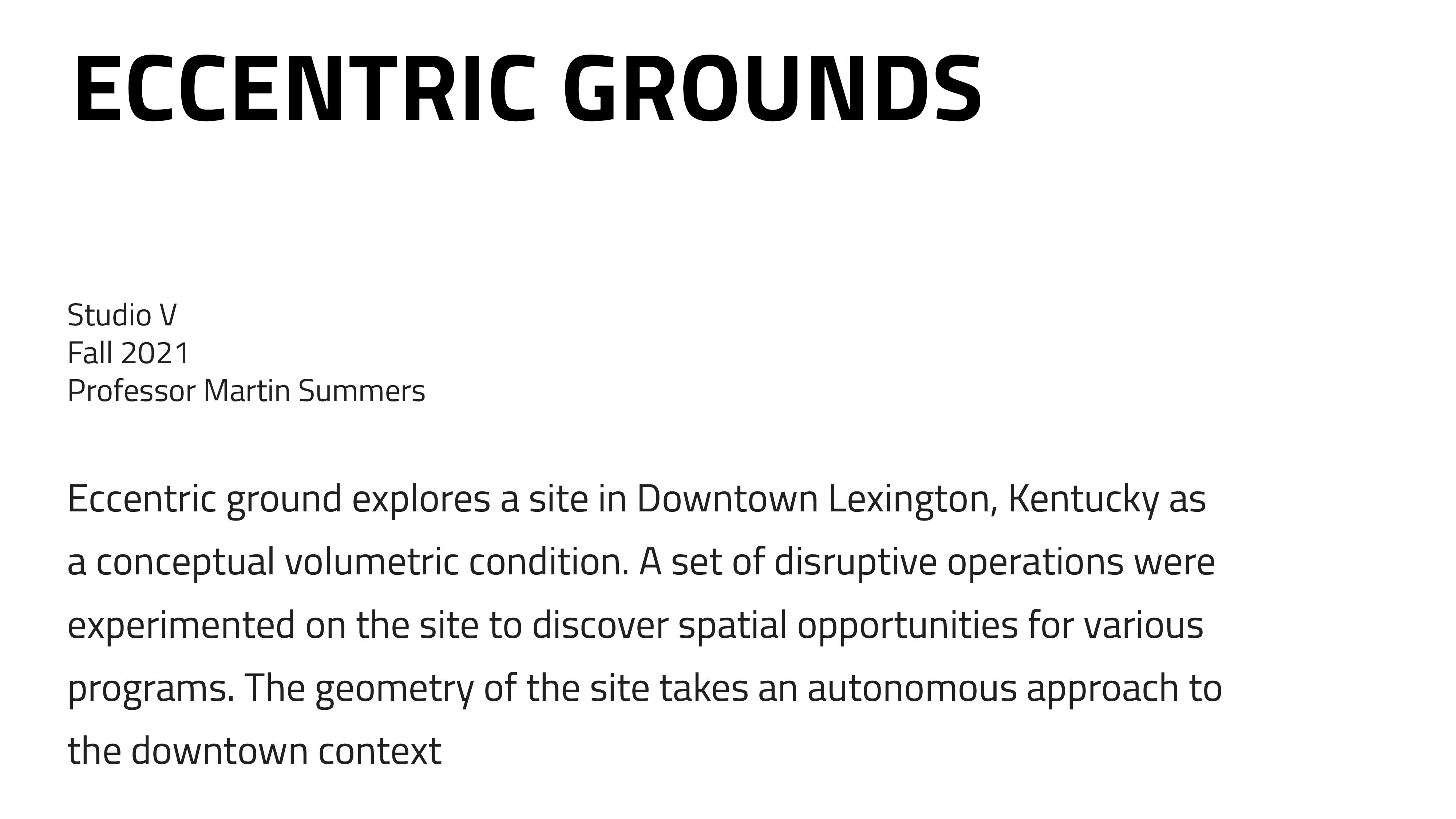 Eccentric Ground Concept Statementc